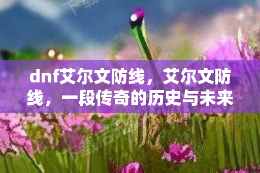 dnf艾尔文防线，艾尔文防线，一段传奇的历史与未来的见证