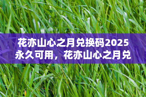 花亦山心之月兑换码2025永久可用，花亦山心之月兑换码获取攻略与实用指南