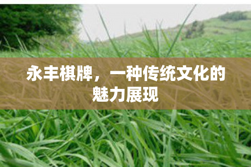 永丰棋牌，一种传统文化的魅力展现