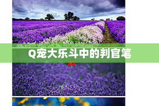 Q宠大乐斗中的判官笔