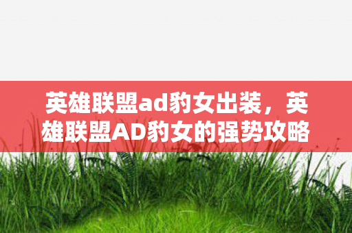 英雄联盟ad豹女出装，英雄联盟AD豹女的强势攻略