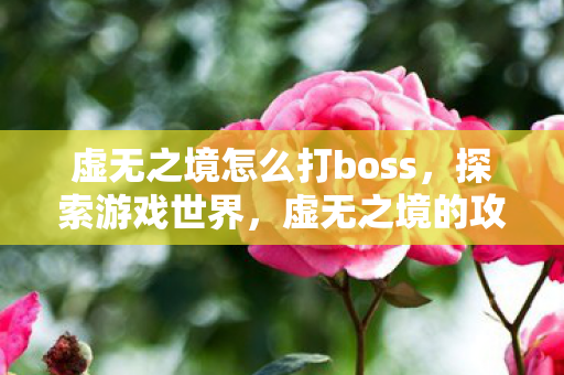虚无之境怎么打boss,探索游戏世界,虚无之境的攻略指南 虚无之境怎么打boss,探索游戏世界,虚无之境的攻略指南