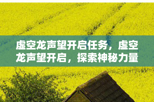 虚空龙声望开启任务，虚空龙声望开启，探索神秘力量的旅程