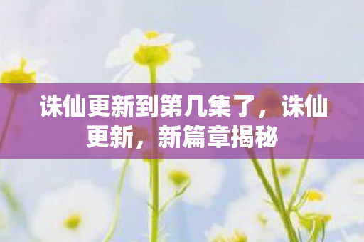 诛仙更新到第几集了，诛仙更新，新篇章揭秘