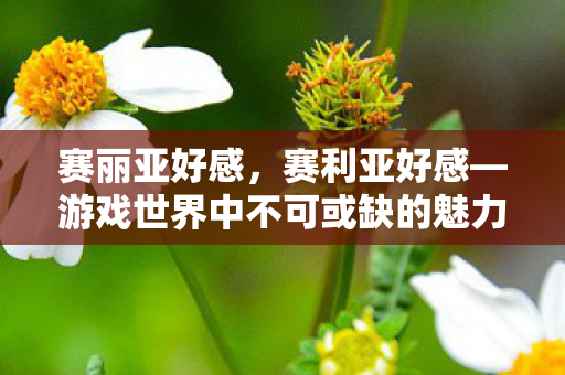 赛丽亚好感,赛利亚好感—游戏世界中不可或缺的魅力之源 赛丽亚好感,赛利亚好感—游戏世界中不可或缺的魅力之源