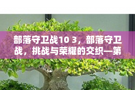 部落守卫战10 3,部落守卫战,挑战与荣耀的交织—第10-4章节详解 部落守卫战10 3,部落守卫战,挑战与荣耀的交织—第10-4章节详解