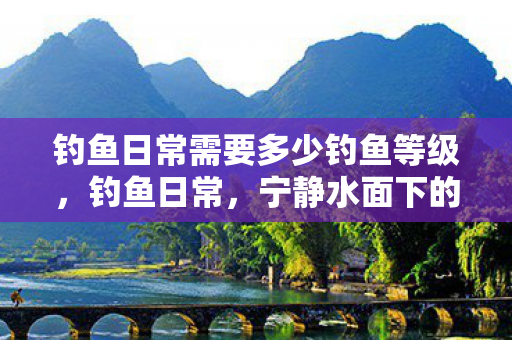 钓鱼日常需要多少钓鱼等级，钓鱼日常，宁静水面下的无尽乐趣