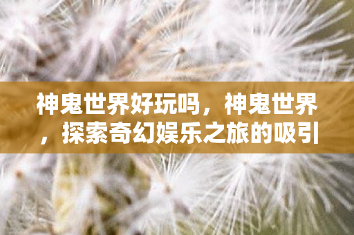神鬼世界好玩吗，神鬼世界，探索奇幻娱乐之旅的吸引力