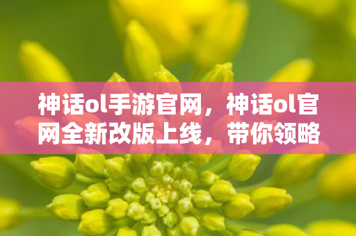 神话ol手游官网，神话ol官网全新改版上线，带你领略不一样的游戏世界