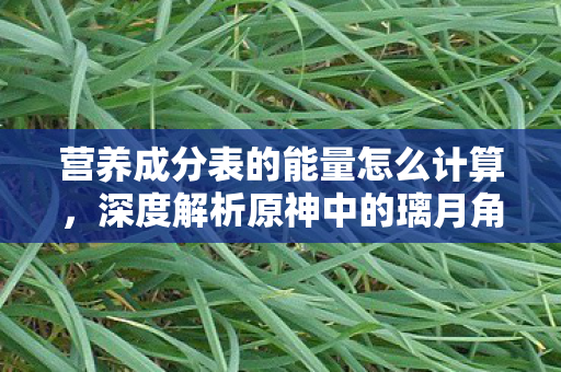 营养成分表的能量怎么计算，深度解析原神中的璃月角色—云堇的独特魅力与角色价值