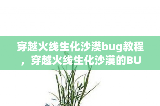穿越火线生化沙漠bug教程，穿越火线生化沙漠的BUG现象解析
