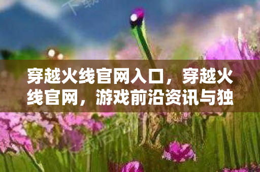 穿越火线官网入口，穿越火线官网，游戏前沿资讯与独家内容的聚集地