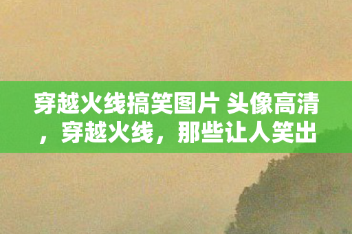 穿越火线搞笑图片 头像高清，穿越火线，那些让人笑出泪的搞笑图片