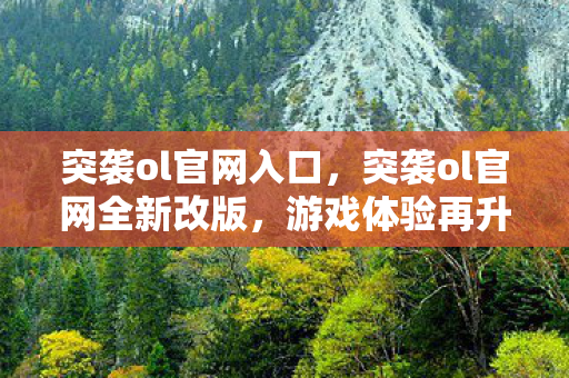 突袭ol官网入口，突袭ol官网全新改版，游戏体验再升级！
