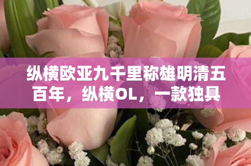 纵横欧亚九千里称雄明清五百年，纵横OL，一款独具魅力的战略网游