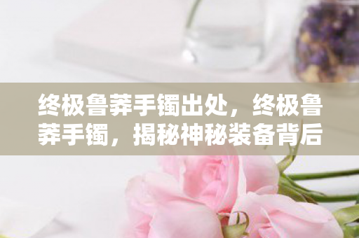 终极鲁莽手镯出处，终极鲁莽手镯，揭秘神秘装备背后的故事