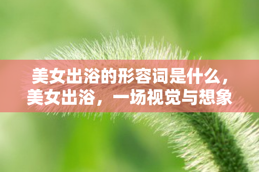 美女出浴的形容词是什么，美女出浴，一场视觉与想象的盛宴