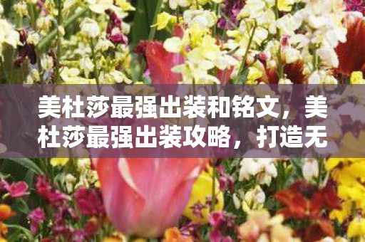 美杜莎最强出装和铭文，美杜莎最强出装攻略，打造无敌英雄装备组合