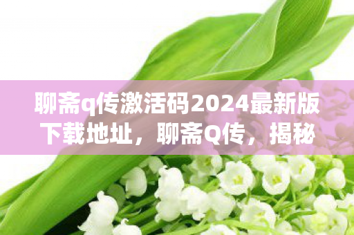 聊斋q传激活码2024最新版下载地址，聊斋Q传，揭秘神秘激活码的奇幻之旅
