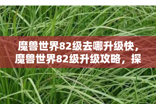 魔兽世界82级去哪升级快,魔兽世界82级升级攻略,探索未知领域,升级不止步! 魔兽世界82级去哪升级快,魔兽世界82级升级攻略,探索未知领域,升级不止步!