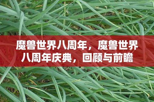 魔兽世界八周年,魔兽世界八周年庆典,回顾与前瞻 魔兽世界八周年,魔兽世界八周年庆典,回顾与前瞻