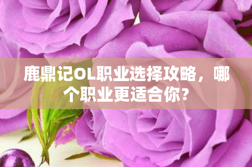 鹿鼎记OL职业选择攻略,哪个职业更适合你? 鹿鼎记OL职业选择攻略,哪个职业更适合你?