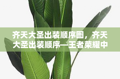 齐天大圣出装顺序图,齐天大圣出装顺序—王者荣耀中的核心攻略 齐天大圣出装顺序图,齐天大圣出装顺序—王者荣耀中的核心攻略