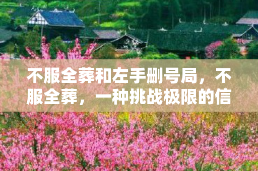 不服全葬和左手删号局，不服全葬，一种挑战极限的信仰与勇气