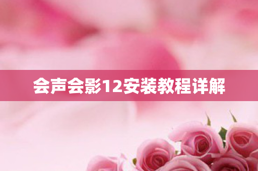 会声会影12安装教程详解 会声会影12安装教程详解