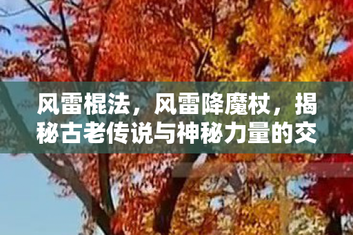风雷棍法，风雷降魔杖，揭秘古老传说与神秘力量的交汇