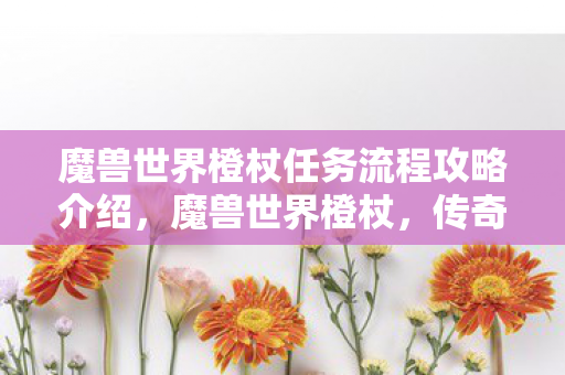 魔兽世界橙杖任务流程攻略介绍，魔兽世界橙杖，传奇法杖的传世之旅