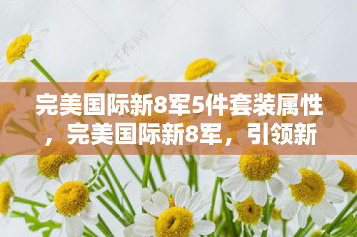 完美国际新8军5件套装属性,完美国际新8军,引领新时代的游戏精英力量 完美国际新8军5件套装属性,完美国际新8军,引领新时代的游戏精英力量