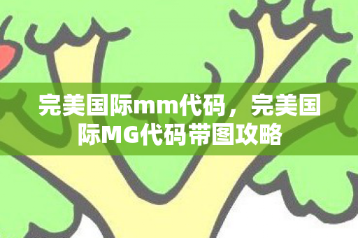 完美国际mm代码，完美国际MG代码带图攻略