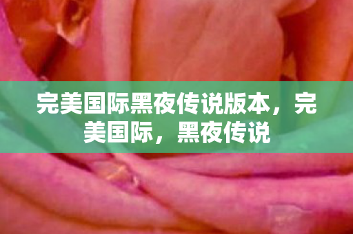 完美国际黑夜传说版本,完美国际,黑夜传说 完美国际黑夜传说版本,完美国际,黑夜传说