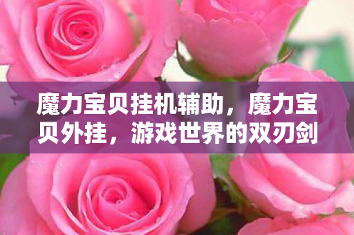 魔力宝贝挂机辅助，魔力宝贝外挂，游戏世界的双刃剑