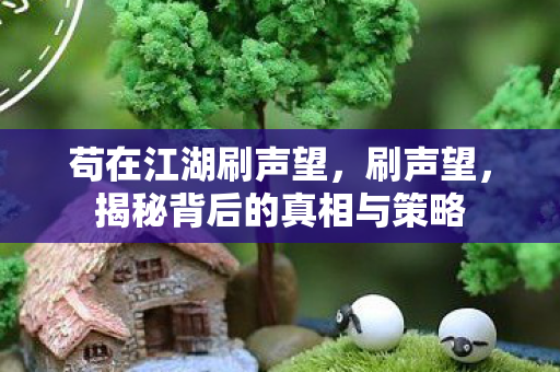 苟在江湖刷声望,刷声望,揭秘背后的真相与策略 苟在江湖刷声望,刷声望,揭秘背后的真相与策略