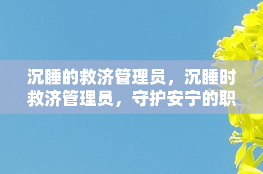 沉睡的救济管理员,沉睡时救济管理员,守护安宁的职责与秘密 沉睡的救济管理员,沉睡时救济管理员,守护安宁的职责与秘密