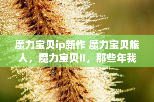 魔力宝贝ip新作 魔力宝贝旅人,魔力宝贝II,那些年我们共同走过的冒险之路 魔力宝贝ip新作 魔力宝贝旅人,魔力宝贝II,那些年我们共同走过的冒险之路