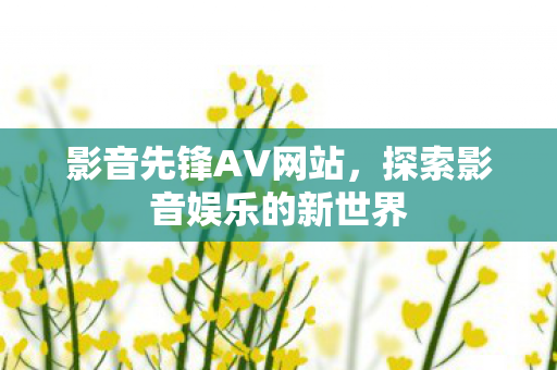 影音先锋AV网站，探索影音娱乐的新世界