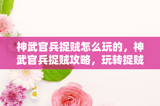 神武官兵捉贼怎么玩的，神武官兵捉贼攻略，玩转捉贼游戏，成为真正的捉贼高手！