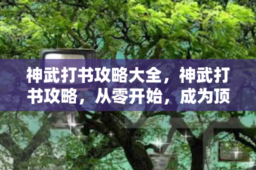 神武打书攻略大全,神武打书攻略,从零开始,成为顶尖玩家 神武打书攻略大全,神武打书攻略,从零开始,成为顶尖玩家