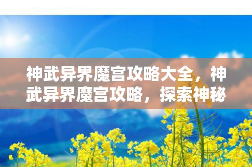 神武异界魔宫攻略大全，神武异界魔宫攻略，探索神秘世界的秘密
