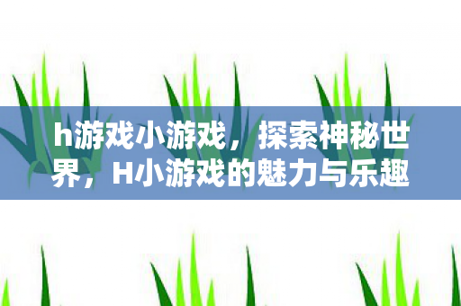 h游戏小游戏，探索神秘世界，H小游戏的魅力与乐趣