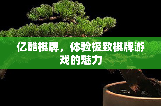 亿酷棋牌,体验极致棋牌游戏的魅力 亿酷棋牌,体验极致棋牌游戏的魅力
