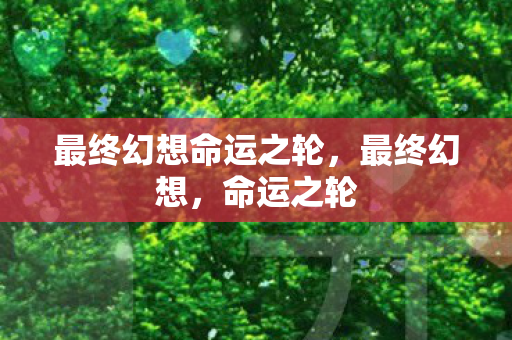 最终幻想命运之轮,最终幻想,命运之轮 最终幻想命运之轮,最终幻想,命运之轮
