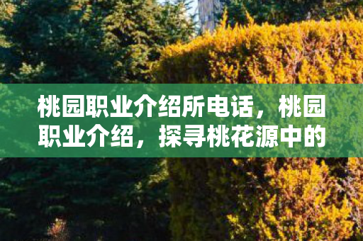 桃园职业介绍所电话,桃园职业介绍,探寻桃花源中的多元职业世界 桃园职业介绍所电话,桃园职业介绍,探寻桃花源中的多元职业世界
