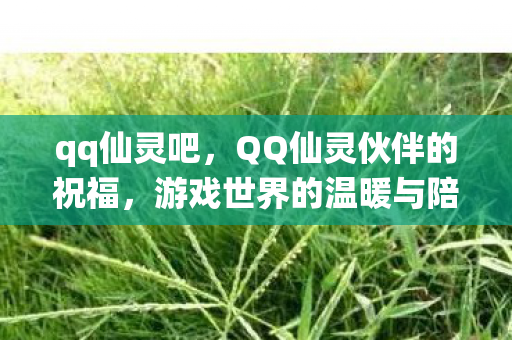qq仙灵吧,QQ仙灵伙伴的祝福,游戏世界的温暖与陪伴 qq仙灵吧,QQ仙灵伙伴的祝福,游戏世界的温暖与陪伴