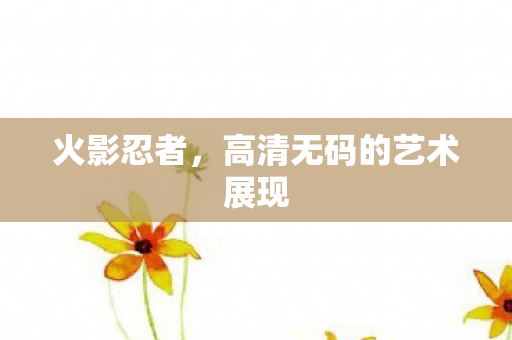 火影忍者,高清无码的艺术展现 火影忍者,高清无码的艺术展现