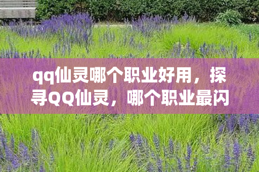 qq仙灵哪个职业好用,探寻QQ仙灵,哪个职业最闪耀? qq仙灵哪个职业好用,探寻QQ仙灵,哪个职业最闪耀?