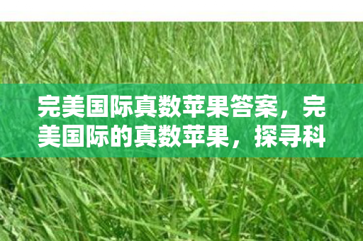 完美国际真数苹果答案,完美国际的真数苹果,探寻科技与自然的融合之美 完美国际真数苹果答案,完美国际的真数苹果,探寻科技与自然的融合之美